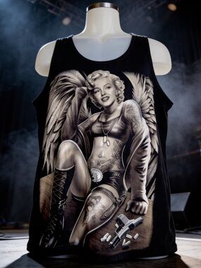Vintage OG Abel "Angel of Justice" Marilyn Monroe Tank Top